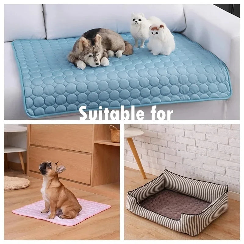 Cooling mat for large dogs during summer