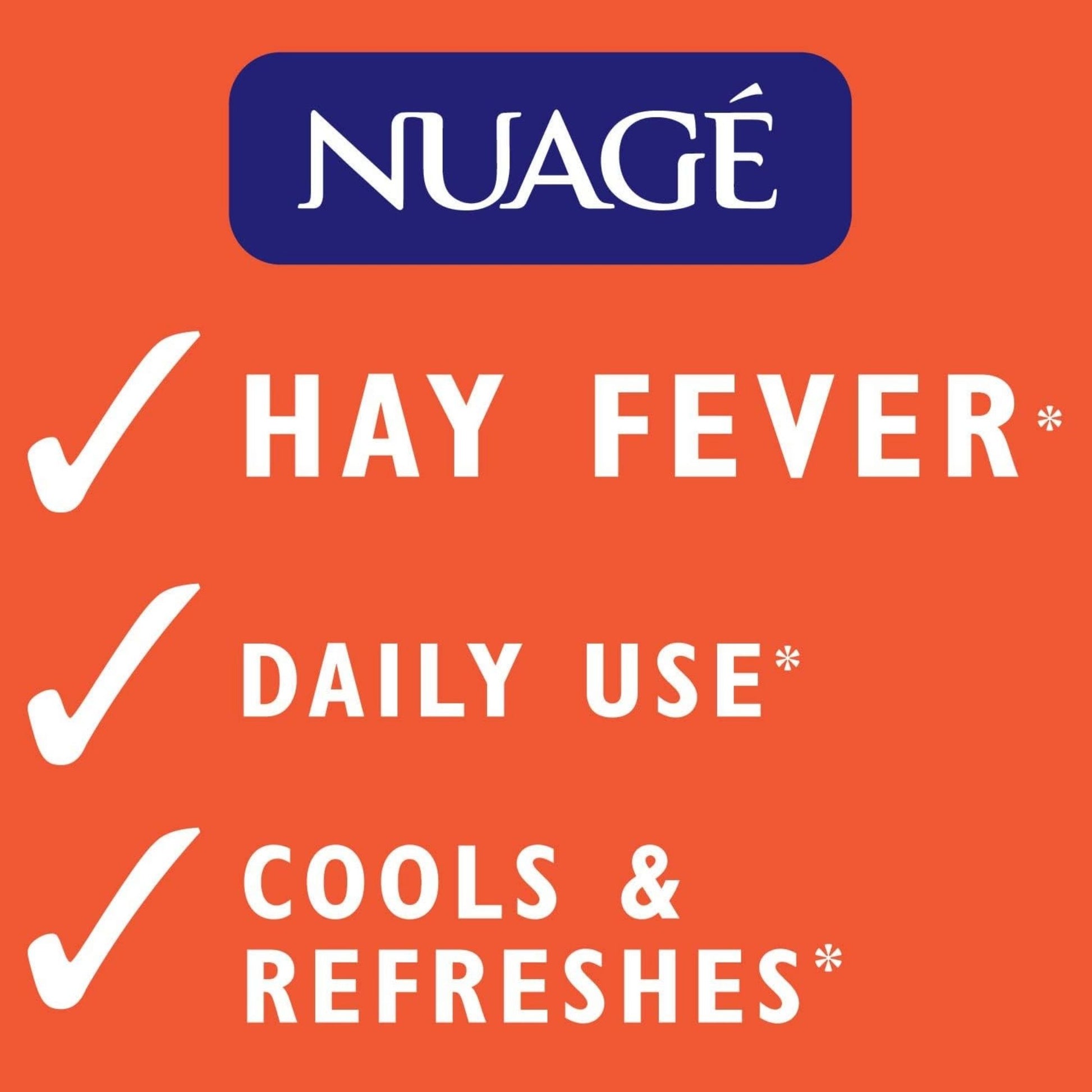 Alcohol-free cooling face spray