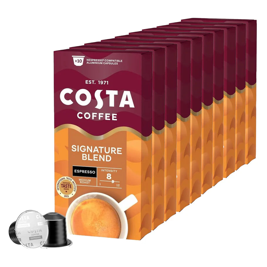Costa Signature Blend Coffee Pods – Smooth & Nutty Nespresso Compatible