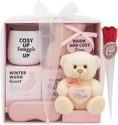 Cosy hot water bottle gift set for winter evenings