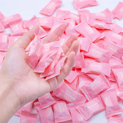 100% cotton compressed towel tablets in compact format