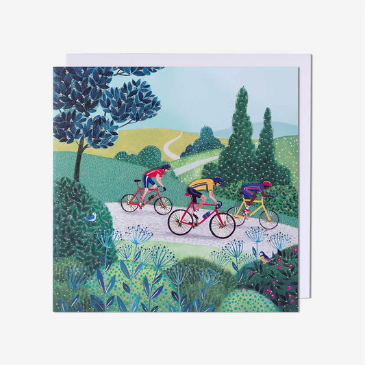 Scenic cycling blank card perfect for those searching greeting cards near me