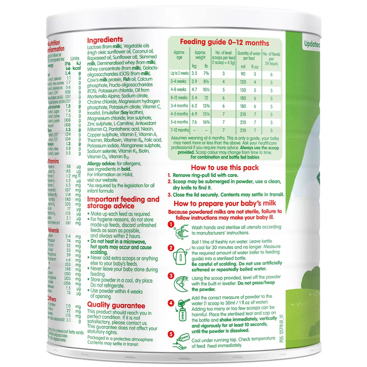 Cow & Gate 1 First Infant Milk Powder – 3 x 700g, Essential Nutrition for Infants