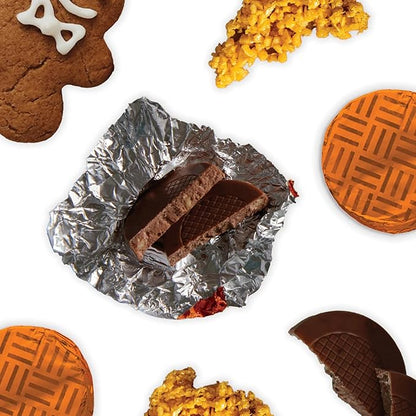 Cozy festive dark chocolate gift for winter celebrations