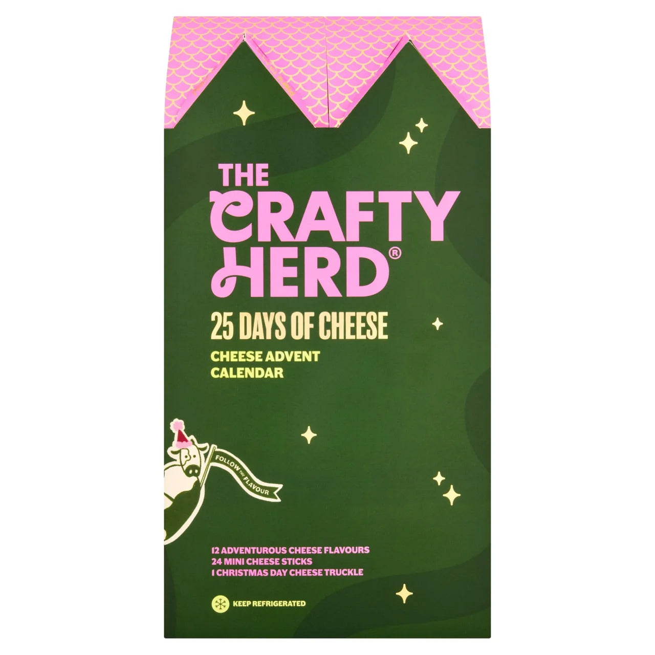 The Crafty Herd Cheese Advent Calendar with 25 artisan cheeses in unique flavors
