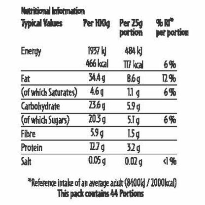 Suitable for vegetarians and vegans natural snack