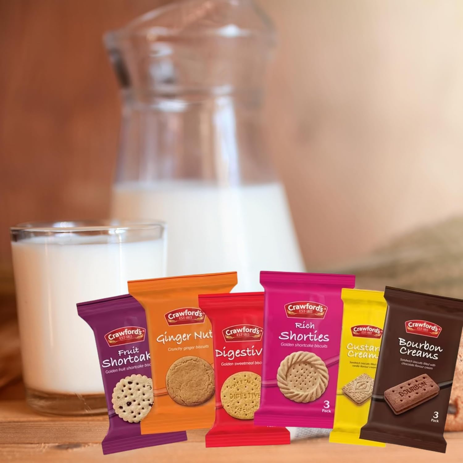 Sealed fresh biscuit portions for hygiene and convenience
