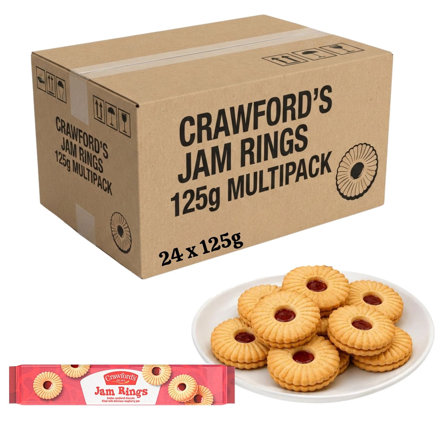 Crawford's fruity biscuit selection