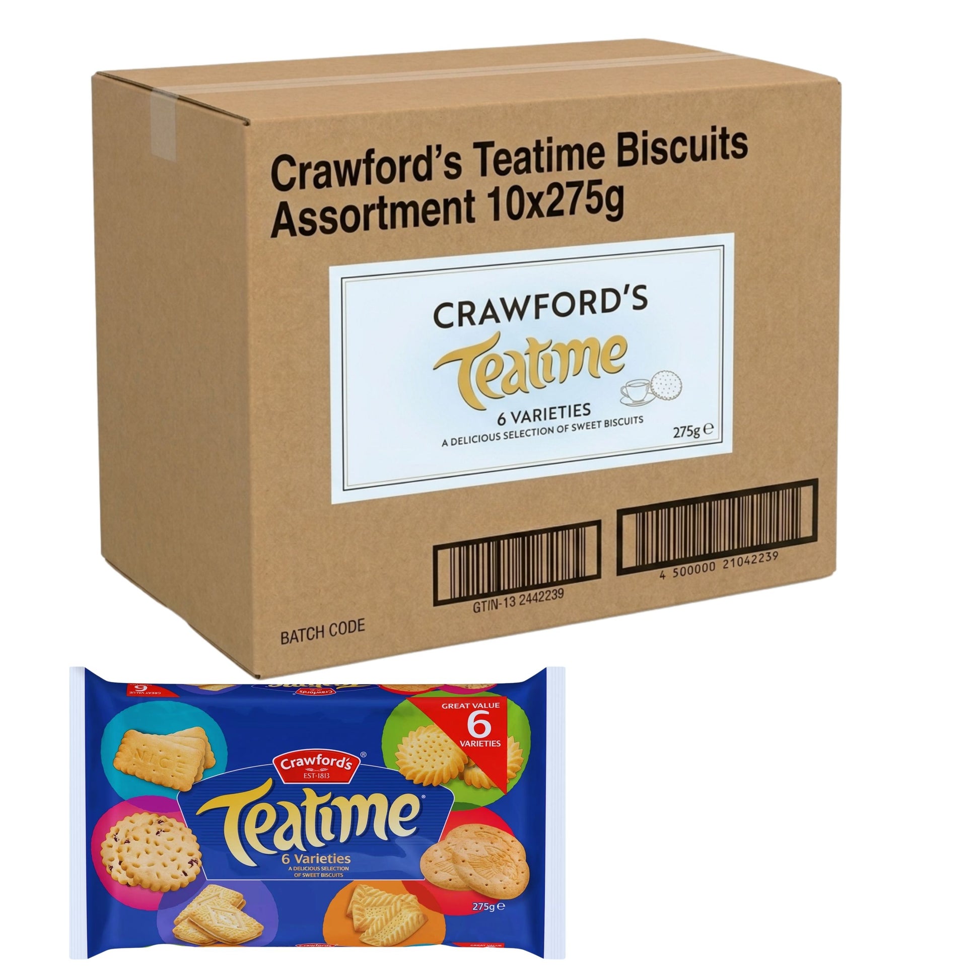 Crawfords Teatime Biscuits Assortment 10x275g pack