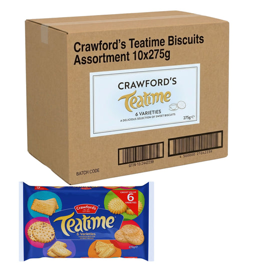 Crawfords Teatime Biscuits Assortment 10x275g pack