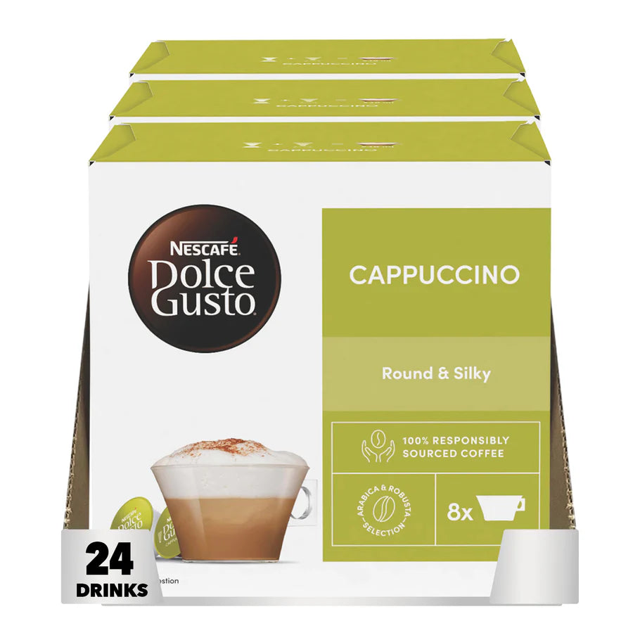 Creamy cappuccino made with Nescafé coffee pods