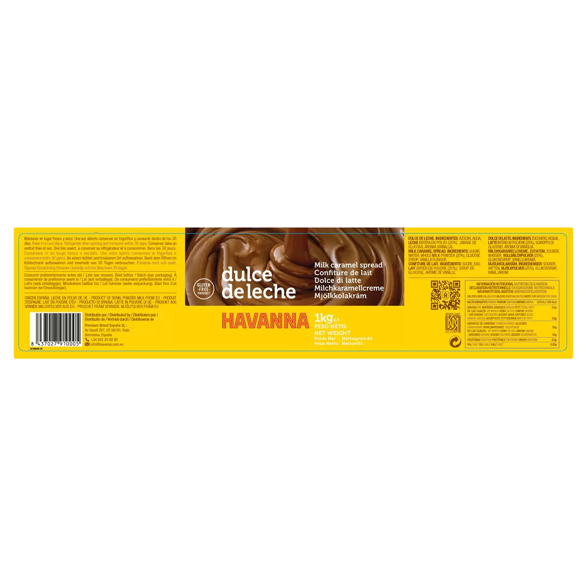 Gluten free dulce de leche spread for toast and pancakes
