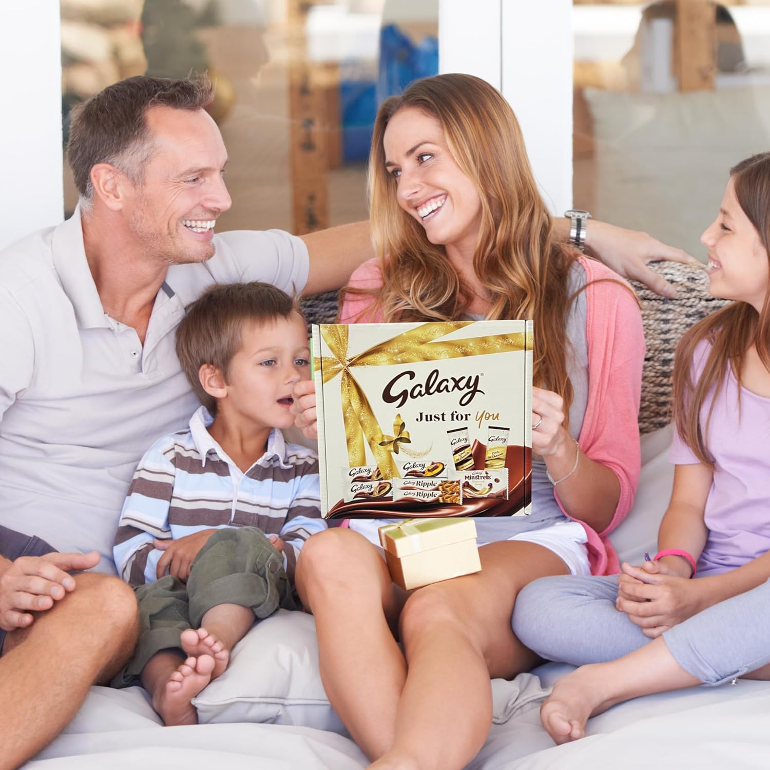 Creamy Galaxy snack box with a variety of chocolate bars