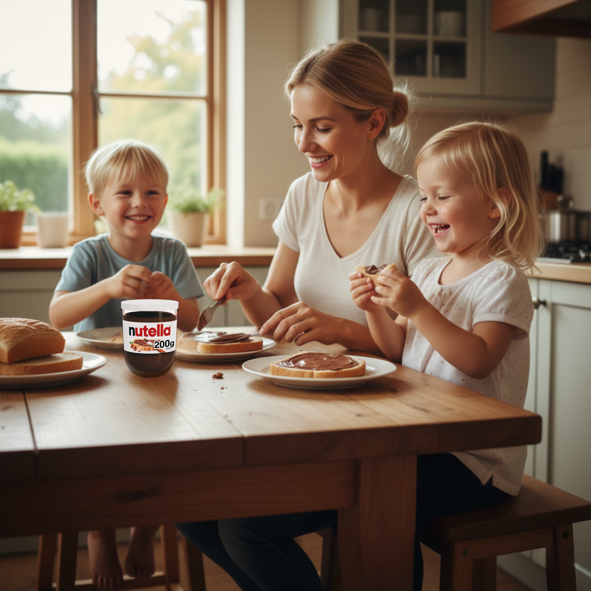 Nutella jar suitable for baking and desserts