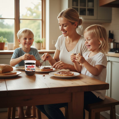 Nutella jar suitable for baking and desserts