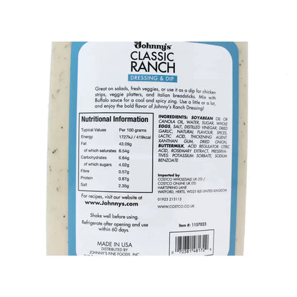 Large family size ranch dressing for everyday use