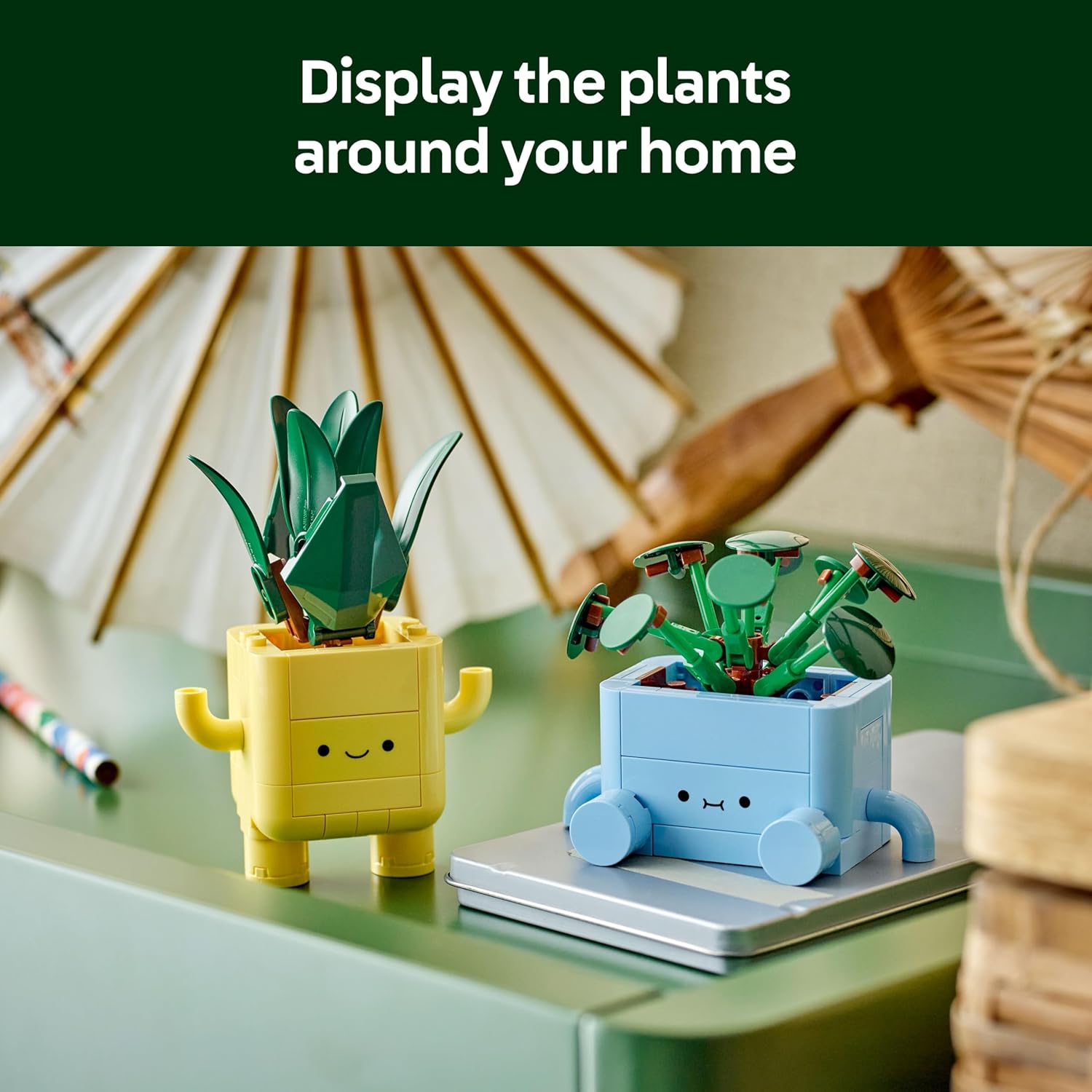 lego room decor build happy plants nature toy