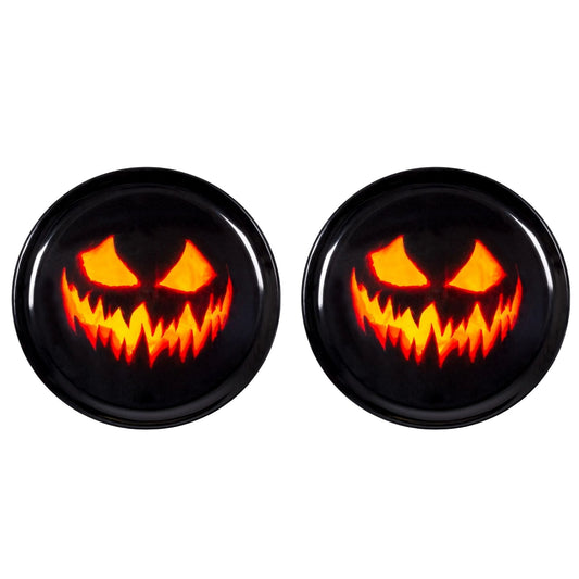 Creepy Pumpkin Halloween Serving Trays 2 Pack