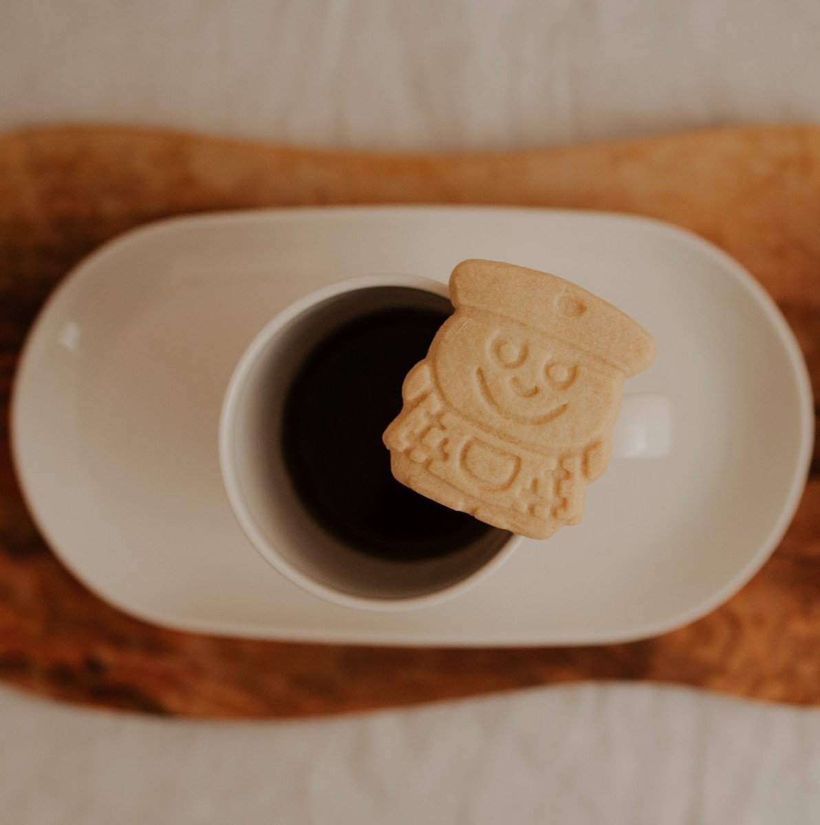 Rich buttery biscuit with soft crumbly texture