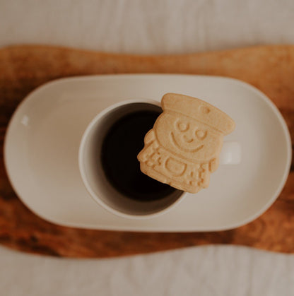 Rich buttery biscuit with soft crumbly texture