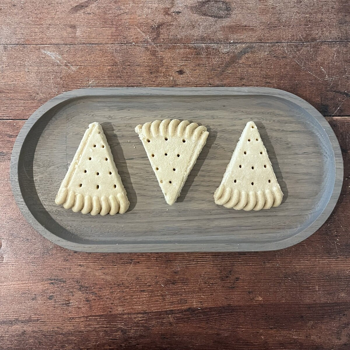 Traditional tea table shortbread serving biscuit