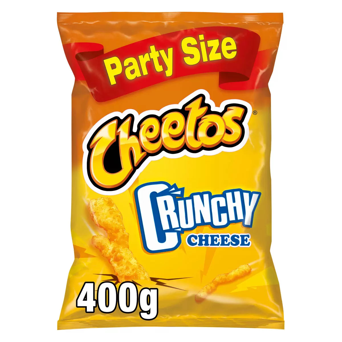 Party size cheese crisps suitable for sharing and gatherings