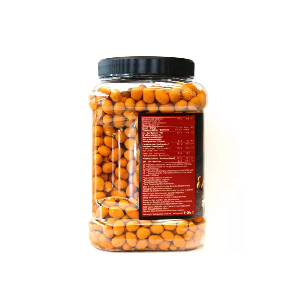 Wings spicy coated peanut snack