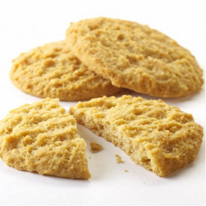 Crunchy cookies with real stem ginger