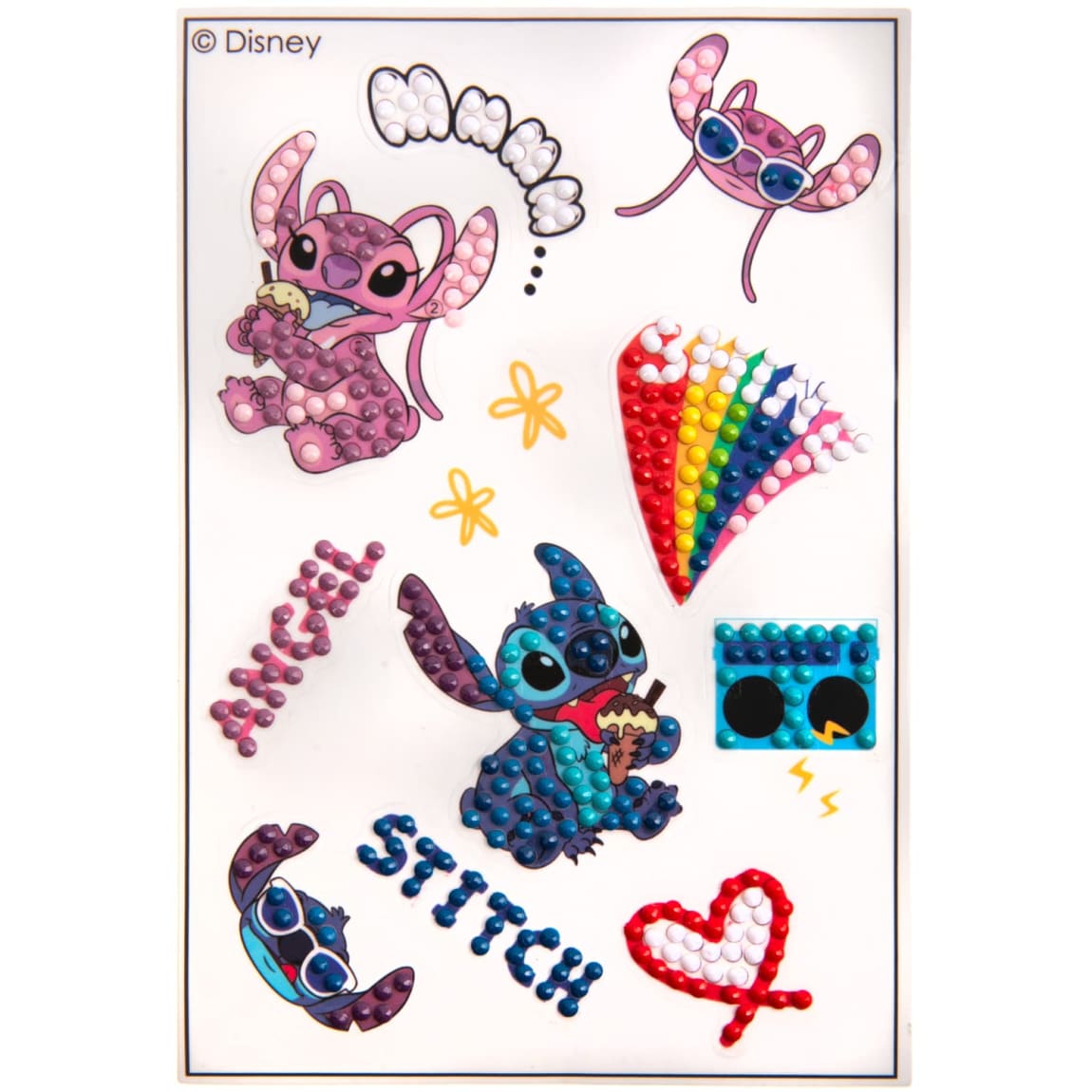 Fun and relaxing Stitch-themed crystal art activity