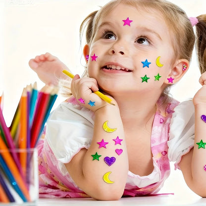 Multi color gemstone stickers for classroom reward charts