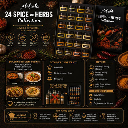 Gourmet herb and seasoning jars for kitchen use