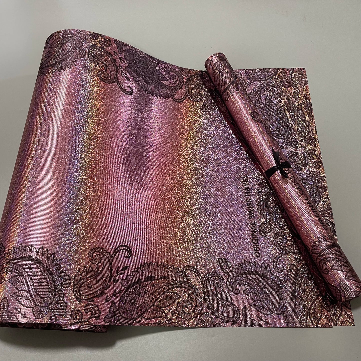 Elegant brocade fabric African headwrap design