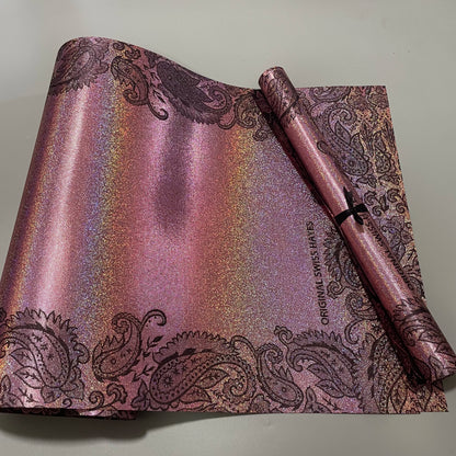 Elegant brocade fabric African headwrap design