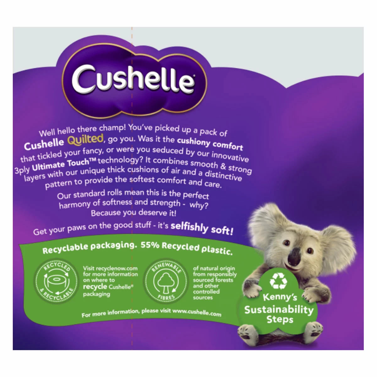Soft strong and absorbent toilet rolls