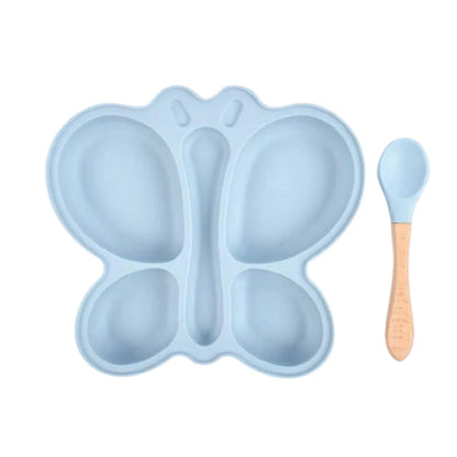 Bear-shaped silicone bowl for baby-led weaning