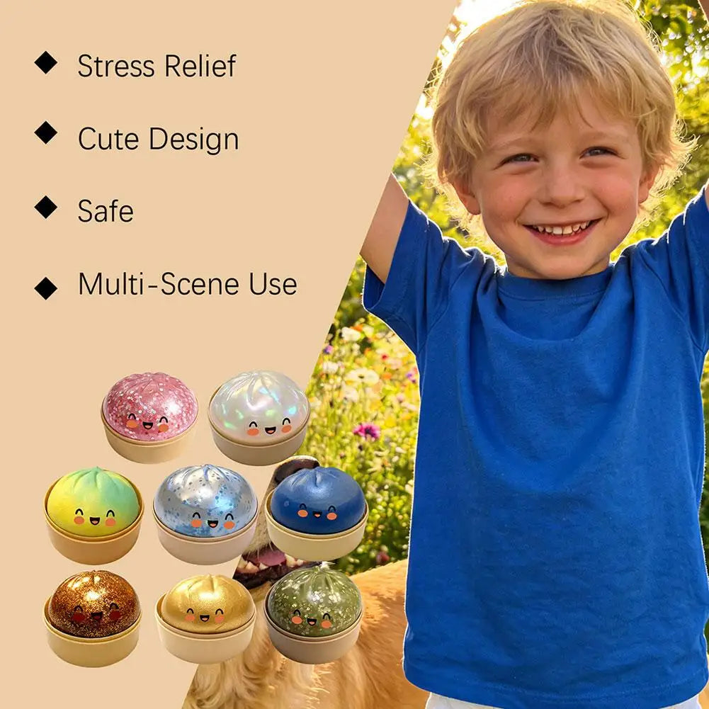 Bun fidget toy travel portable pocket size stress relief