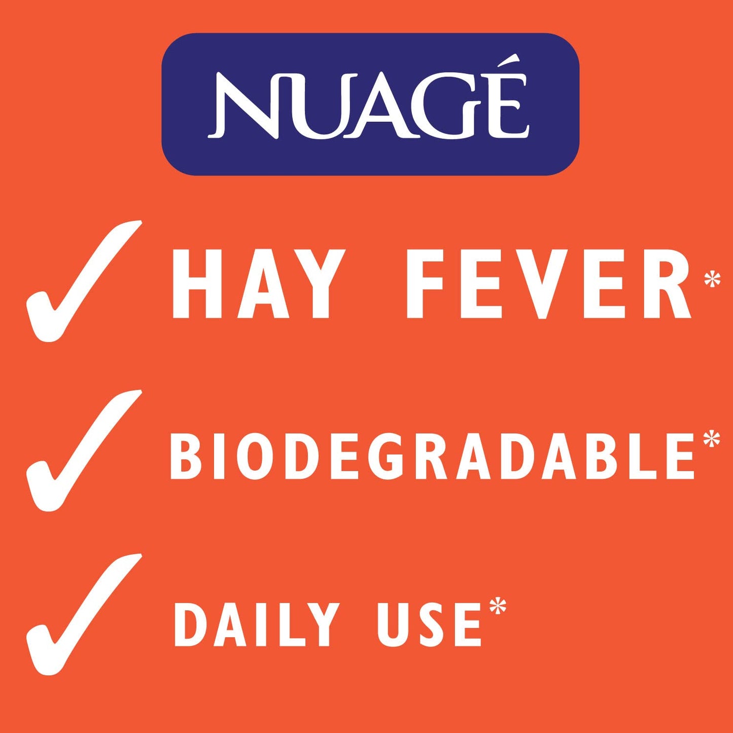 Daily use wipes for hay fever symptom relief