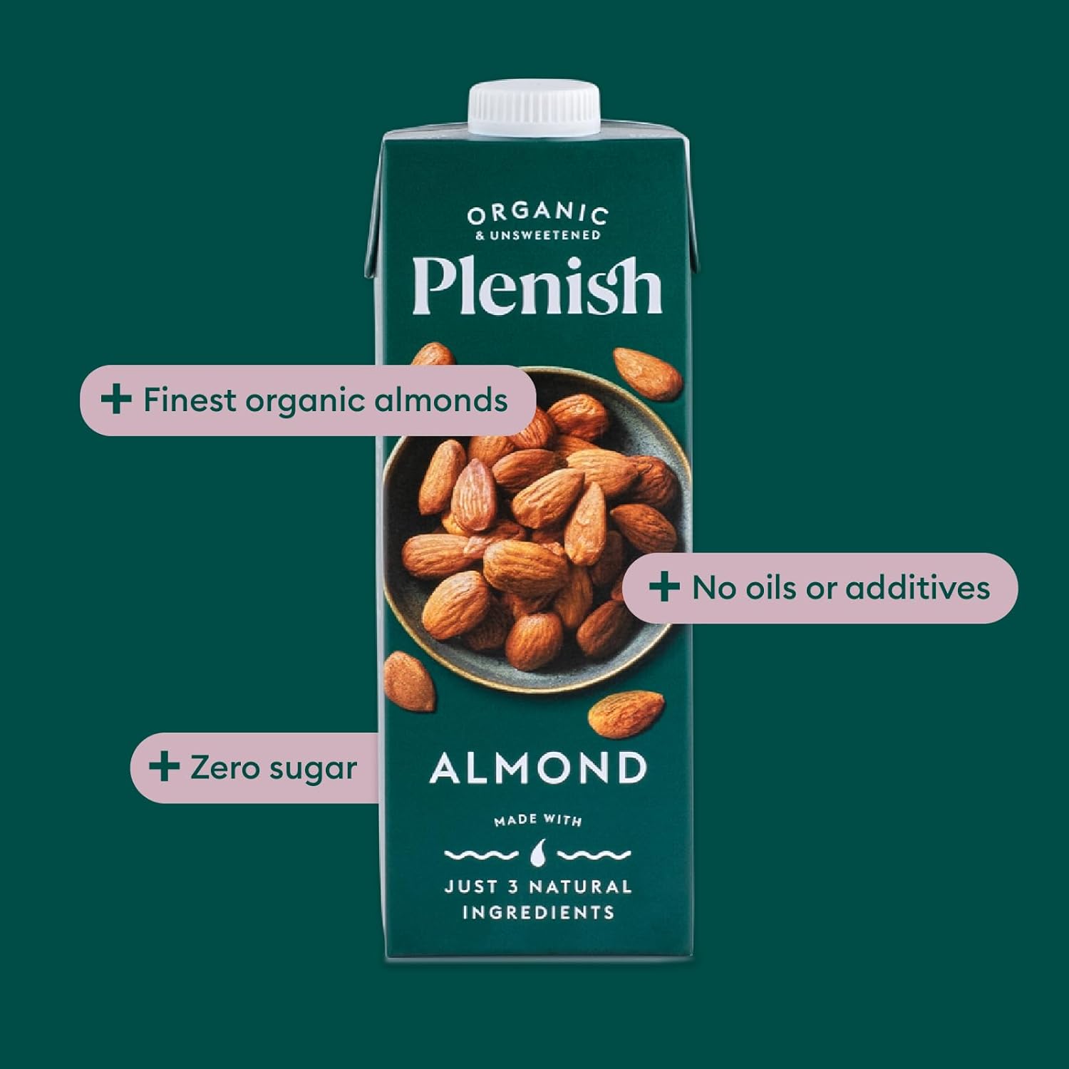 vegan almond drink with only three ingredients