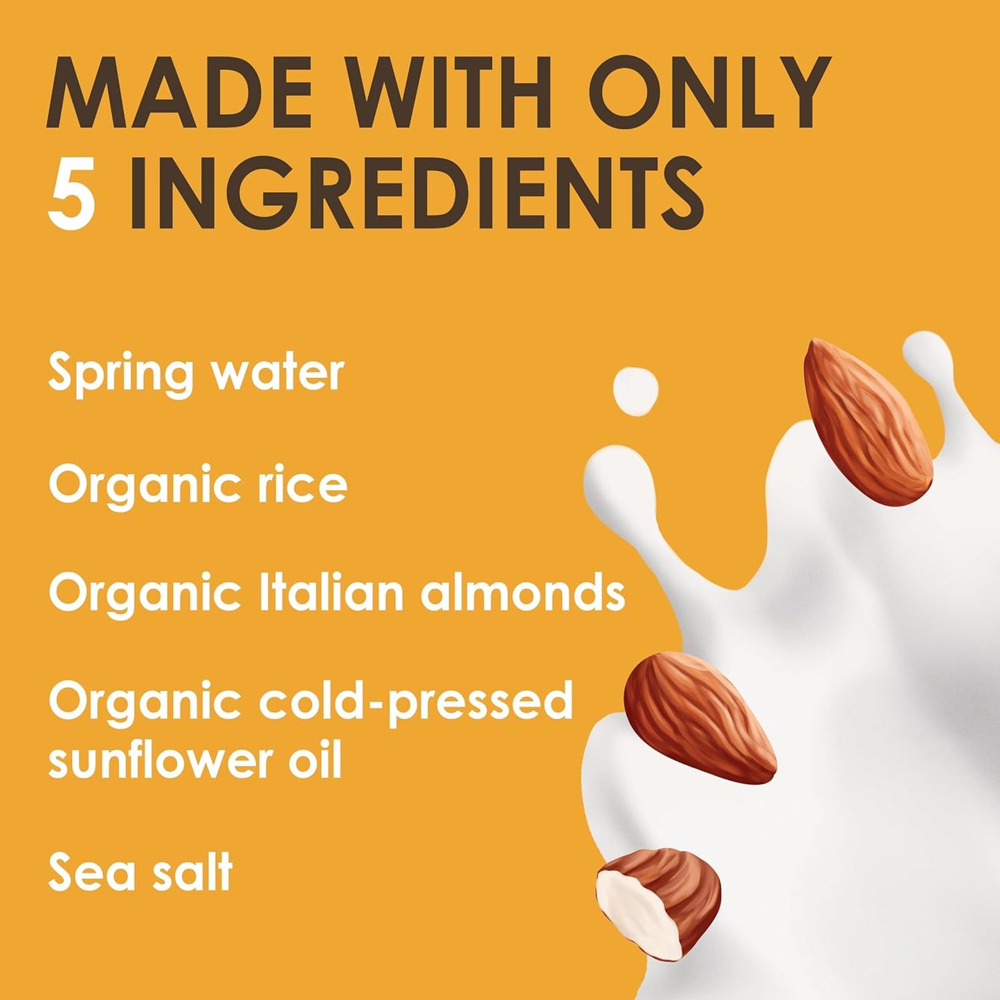 dairy free almond milk rude health 6 pack no added sugar almond drink