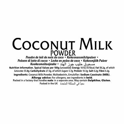 Coconut milk powder for curries soups and desserts