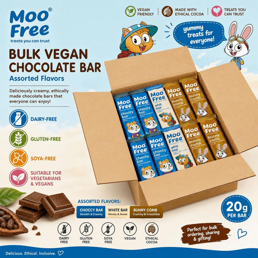 Individually wrapped vegan chocolate