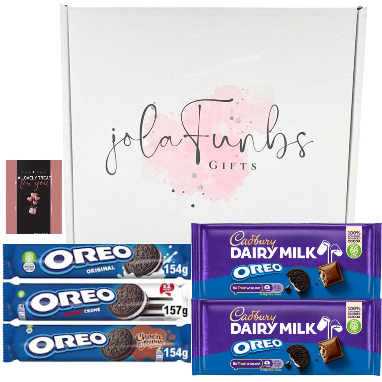 Dairy Milk chocolate and Oreo biscuits ready to share with family or friends