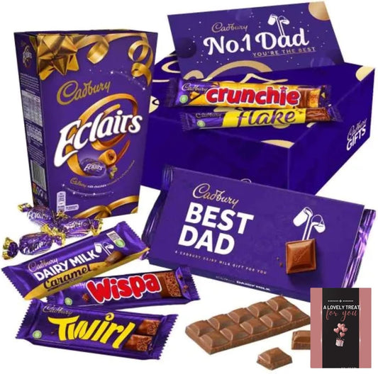 Dairy Milk gift hamper with chocolate bars and sweets