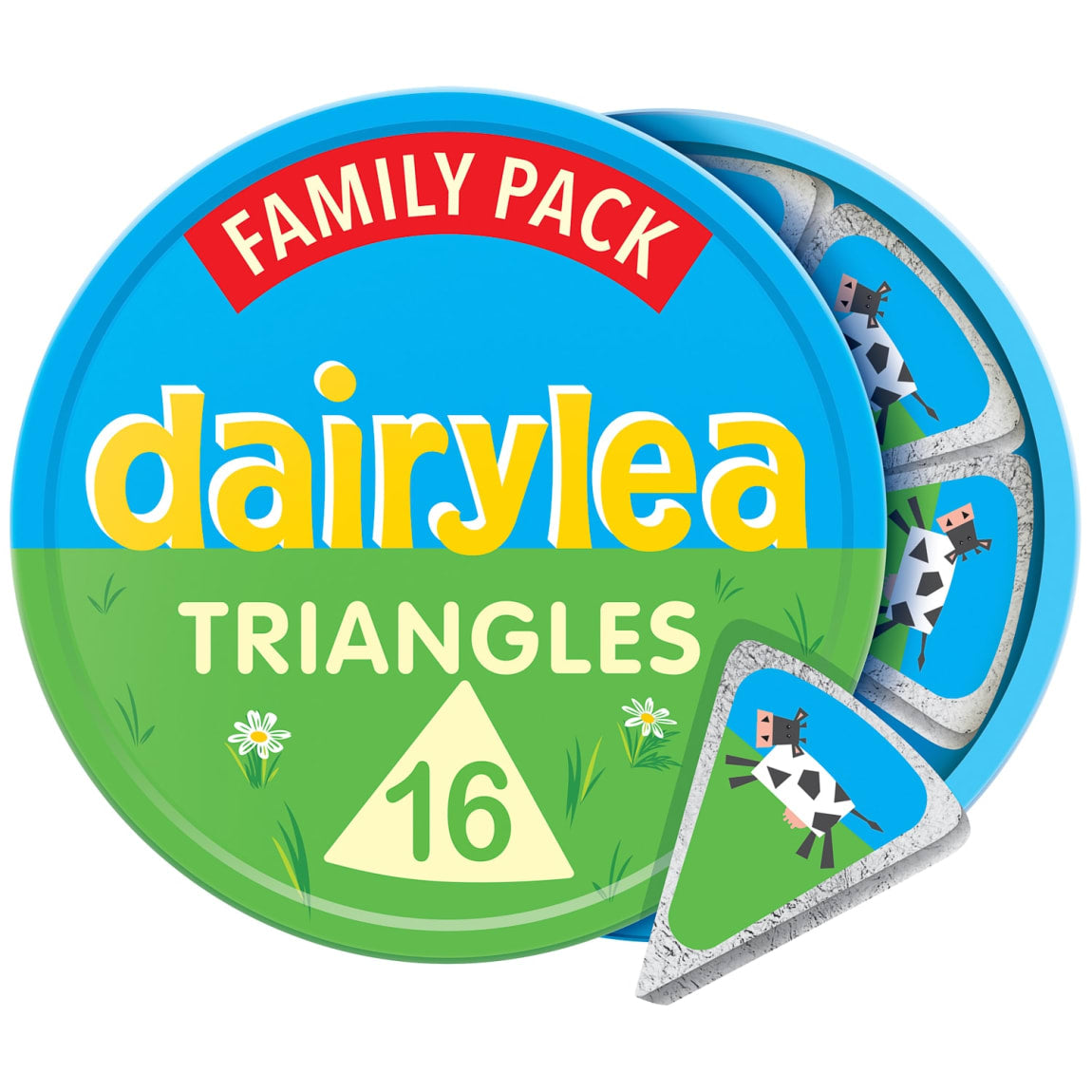 Dairylea 16-pack cheese triangles perfect for lunchboxes
