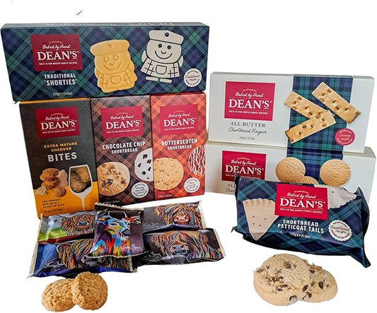 Deans biscuits gift hamper with Scottish shortbread