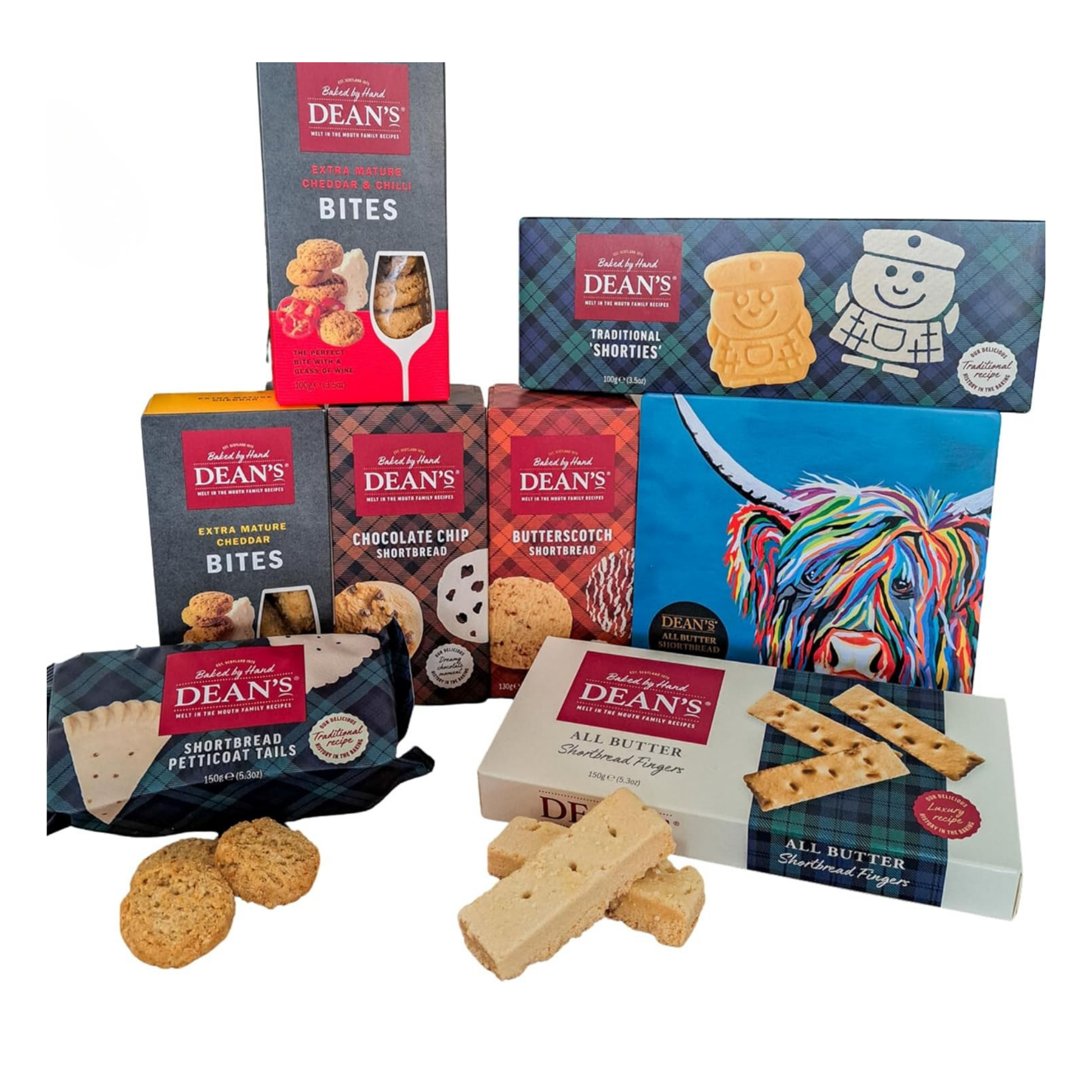 Dean’s Scottish biscuit gift hamper with shortbread and cookies