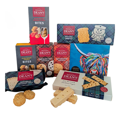 Dean’s Scottish biscuit gift hamper with shortbread and cookies