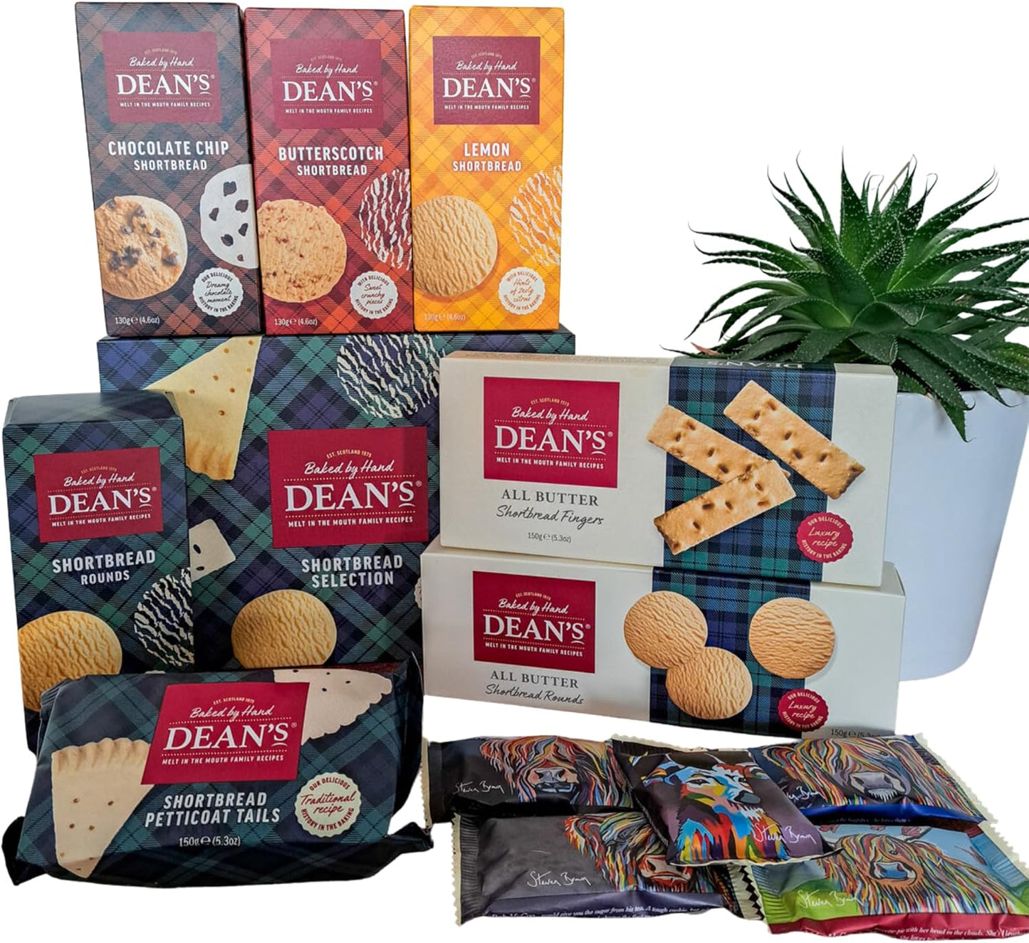 Dean’s Scottish biscuit gift hamper with shortbread and cookies