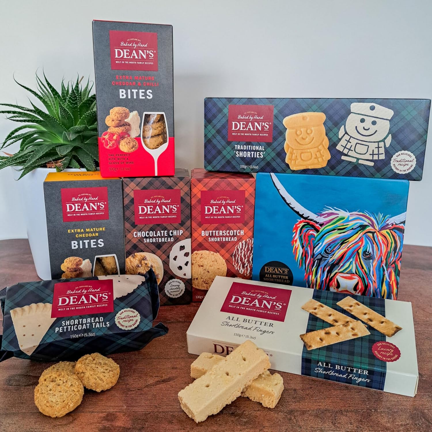 Luxury shortbread and cookie selection in collectible tin