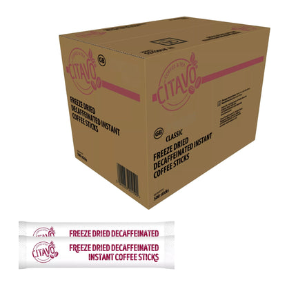 Citavo decaf coffee sticks 500 pack bulk supply